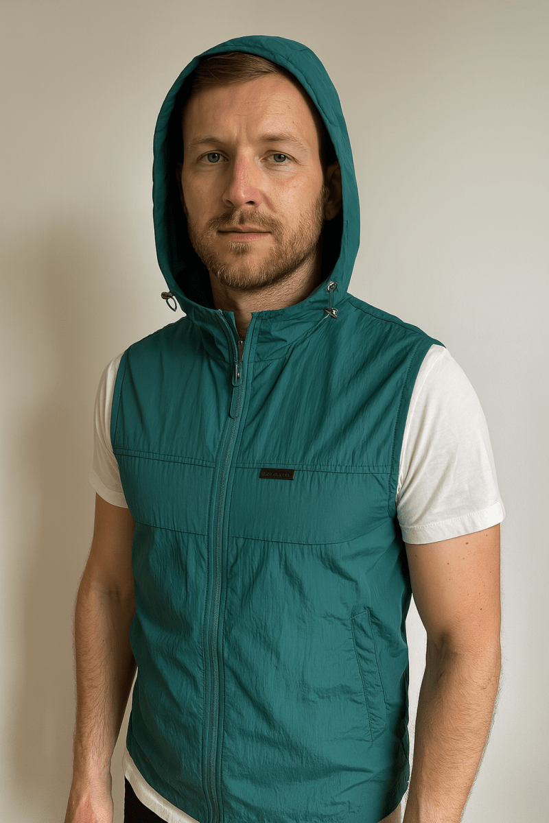 Lightweight Hooded Sleeveless Vest