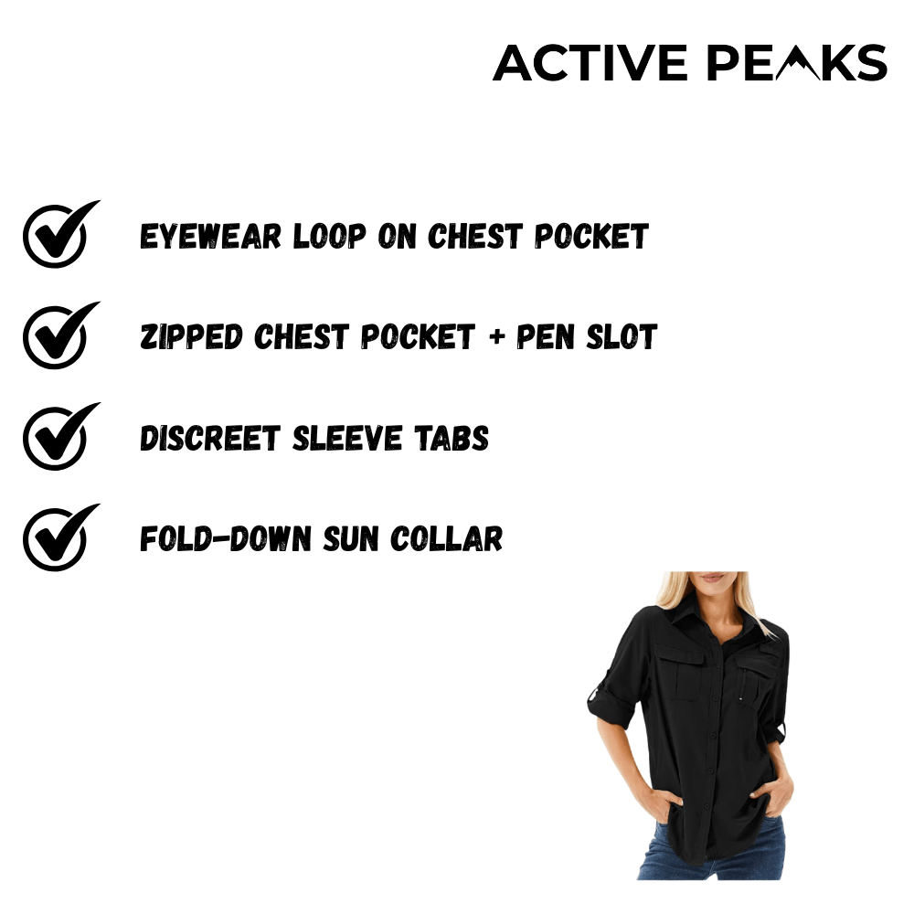 Breathable Long Sleeve Hiking Shirt – Women’s Lightweight