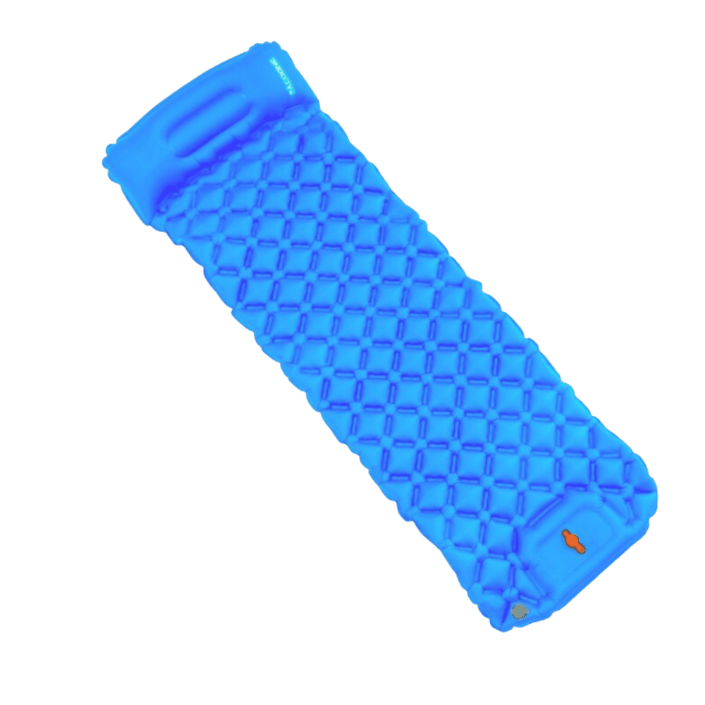 Lightweight Inflatable Sleeping Mat with Built-In Pump