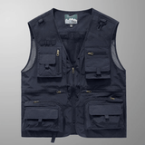Lightweight Multi-Pocket Mesh Utility Vest