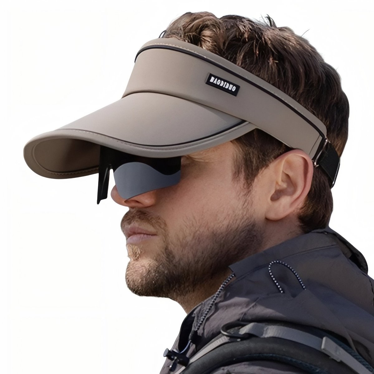 Breathable Hiking Cap with Integrated Visor and Sunglasses