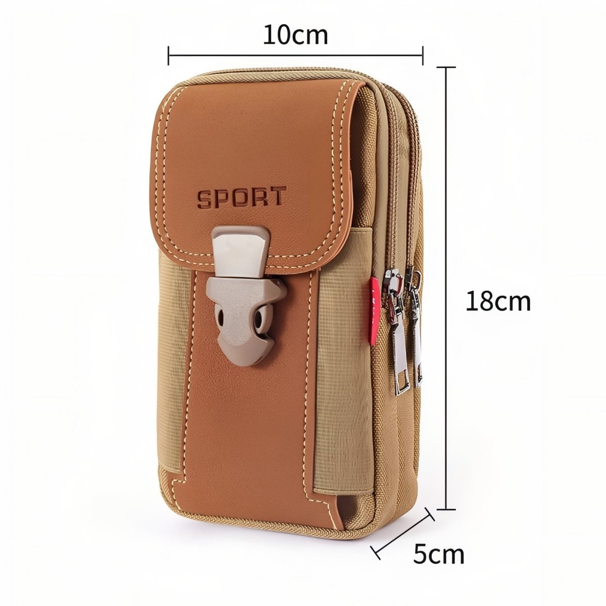Durable Compact Hiking Pouch with Belt Attachment