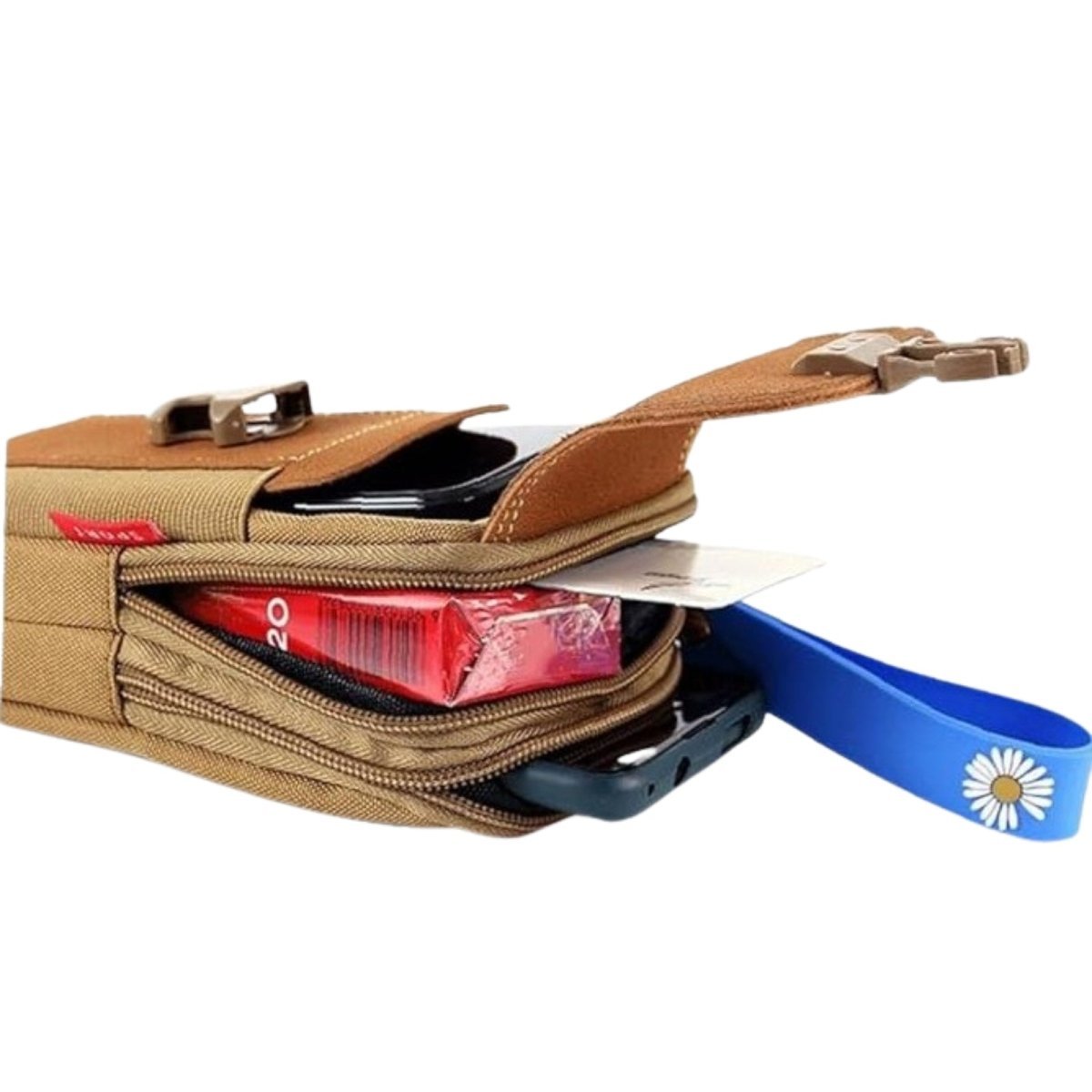 Durable Compact Hiking Pouch with Belt Attachment