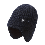 Men’s Knitted Winter Hat Fleece Lined with Ear Coverage
