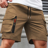 Lightweight Zip-Pocket Cargo Shorts for Men