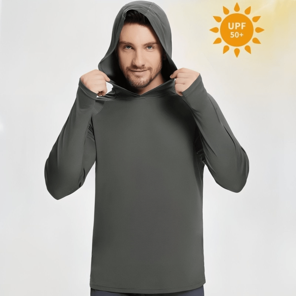 Men’s Breathable Long Sleeve Hiking T-Shirt with UV Protection