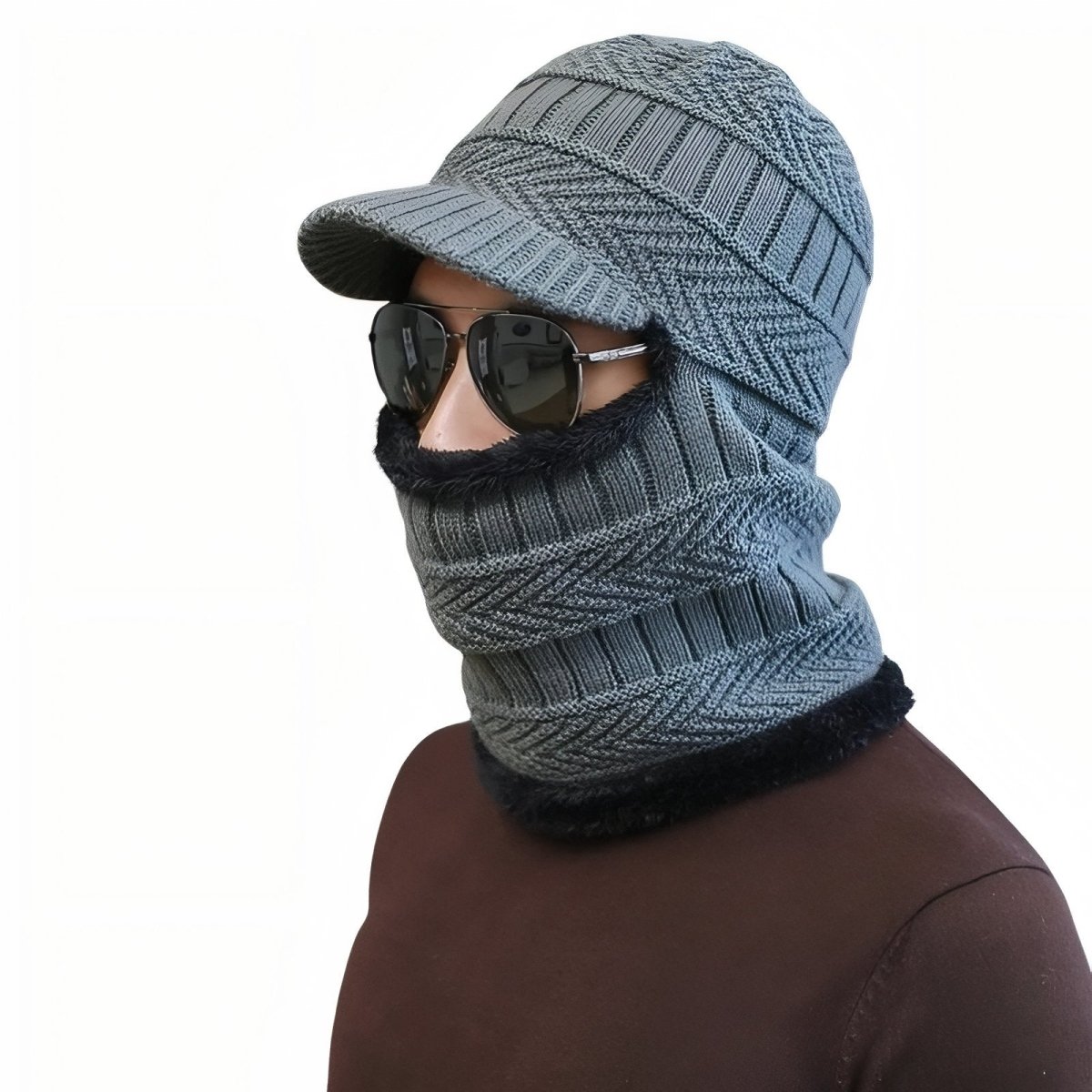 Thermal Winter Balaclava with Integrated Visor