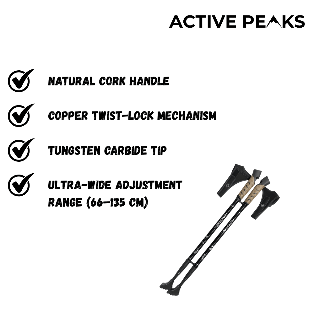 Telescopic Nordic Walking Pole – Lightweight Aluminium