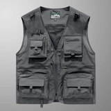 Lightweight Multi-Pocket Mesh Utility Vest
