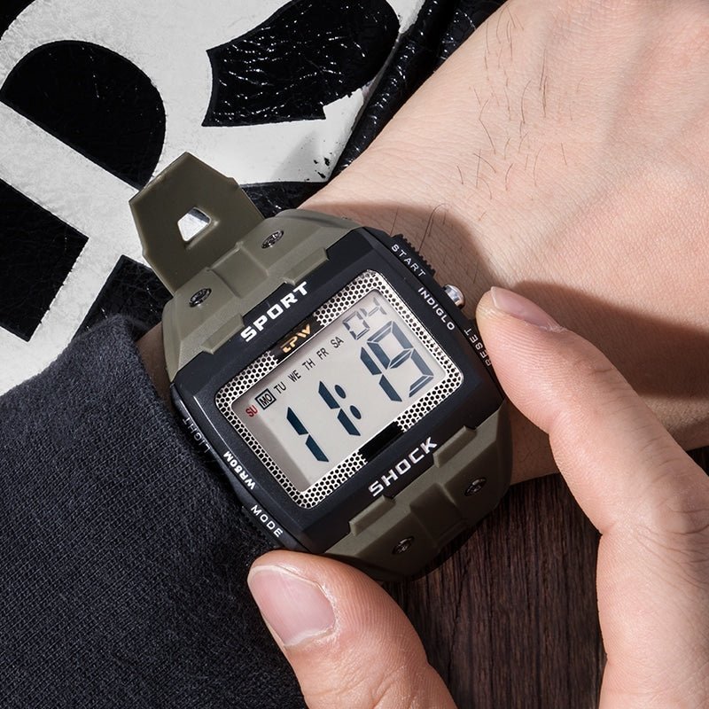Water-Resistant Digital Hiking Watch with Backlight