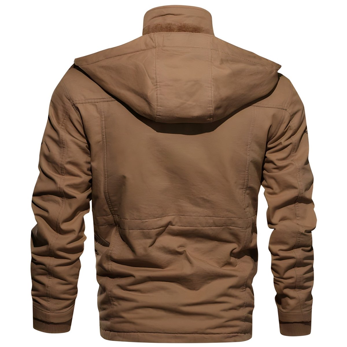 Multi-Pocket Insulated Outdoor Jacket – Fleece-Lined Hood