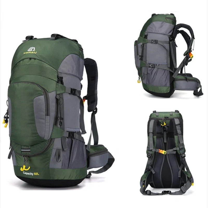 Weather-Resistant 60L Hiking Backpack for Outdoor Adventures