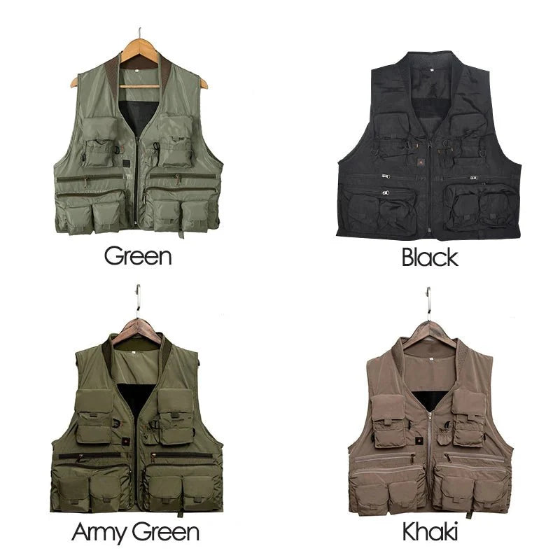 Breathable Quick-Dry Fishing Vest with Multiple Pockets