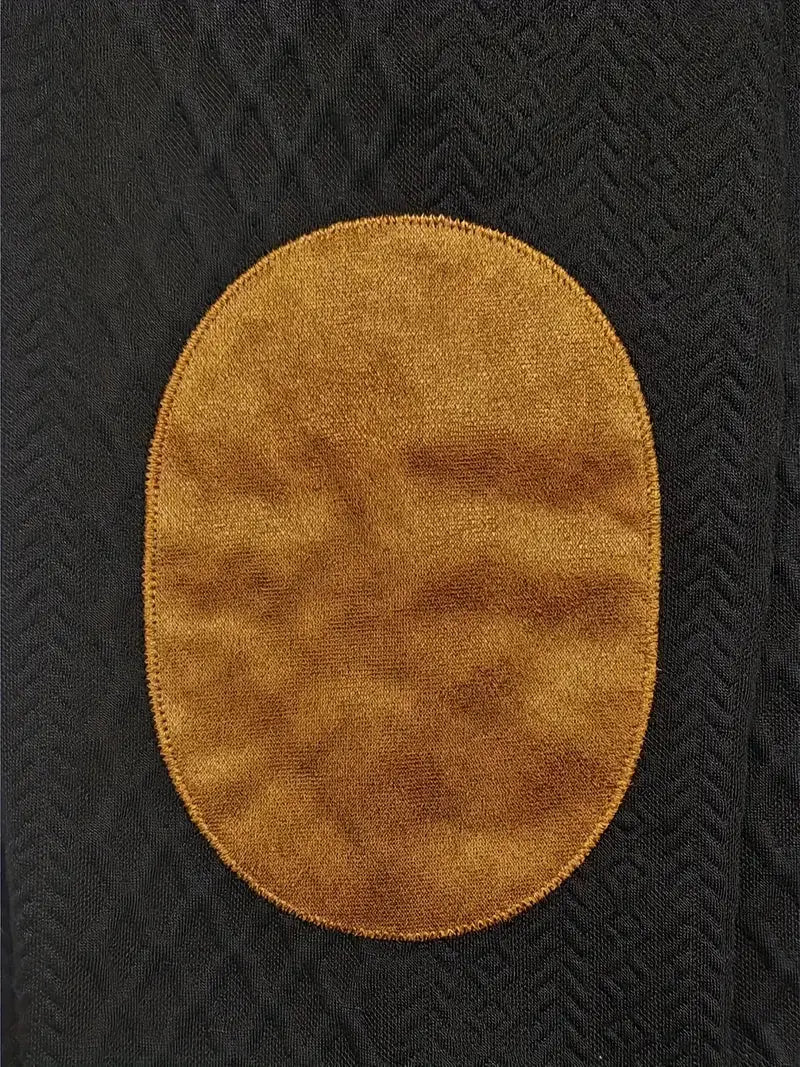 Knitted Outdoor Pullover with Reinforced Patches