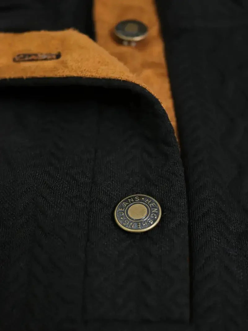 Knitted Outdoor Pullover with Reinforced Patches