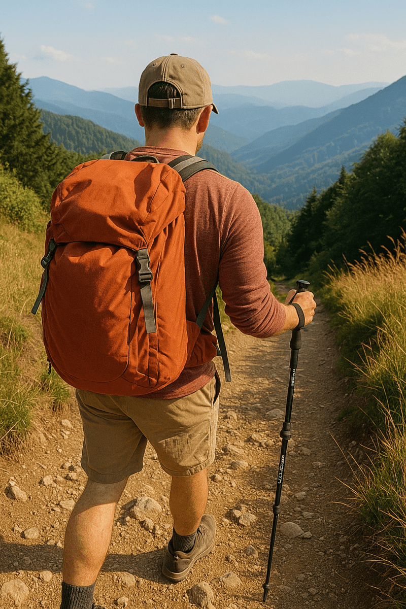 Shock-Absorbing Trekking Pole – Adjustable Aluminium