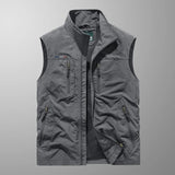 Lightweight Water-Resistant Sleeveless Cargo Vest