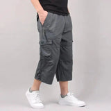 Lightweight Loose-Fit Cargo Shorts with Multiple Pockets