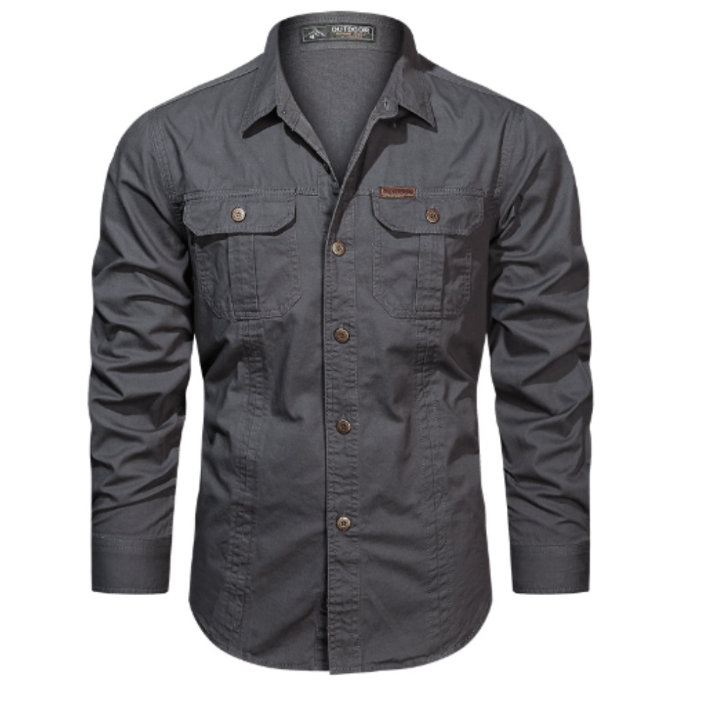 Lightweight Durable Long-Sleeve Outdoor Shirt for Men