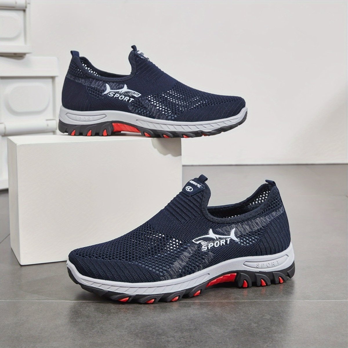 Men's Slip-On Walking Shoes – Breathable Lightweight