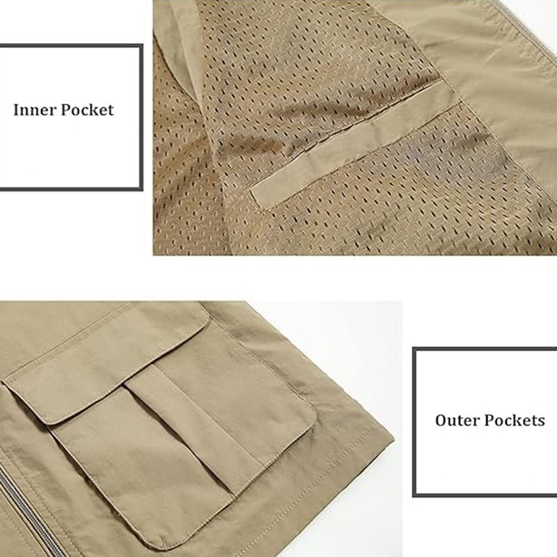 Lightweight Travel Vest – Multi-Pocket & Quick-Dry