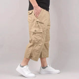 Lightweight Loose-Fit Cargo Shorts with Multiple Pockets