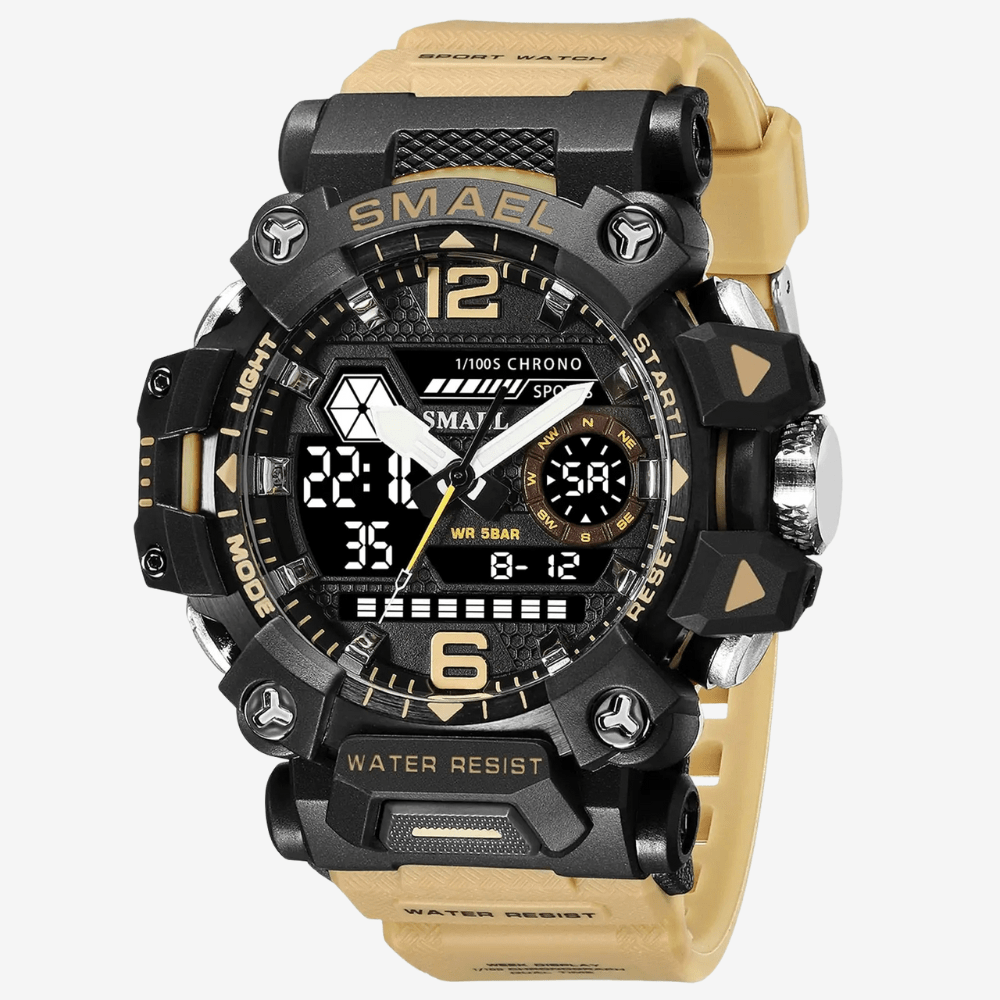 Shock-Resistant Waterproof Outdoor Watch