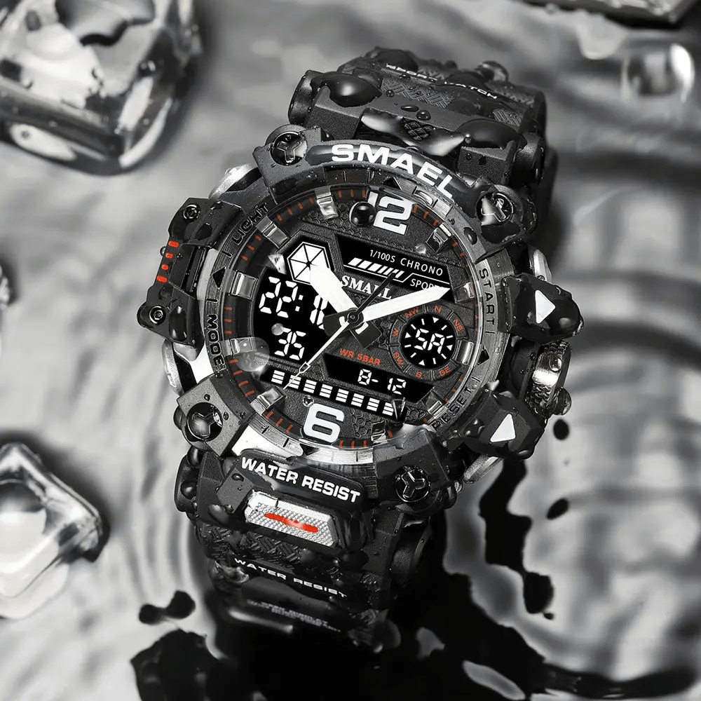 Shock-Resistant Waterproof Outdoor Watch