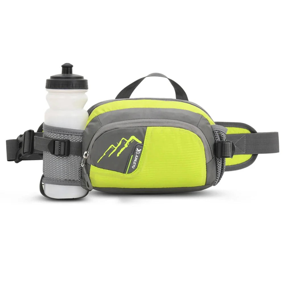 Water-Resistant Running Waist Bag with Bottle Holder