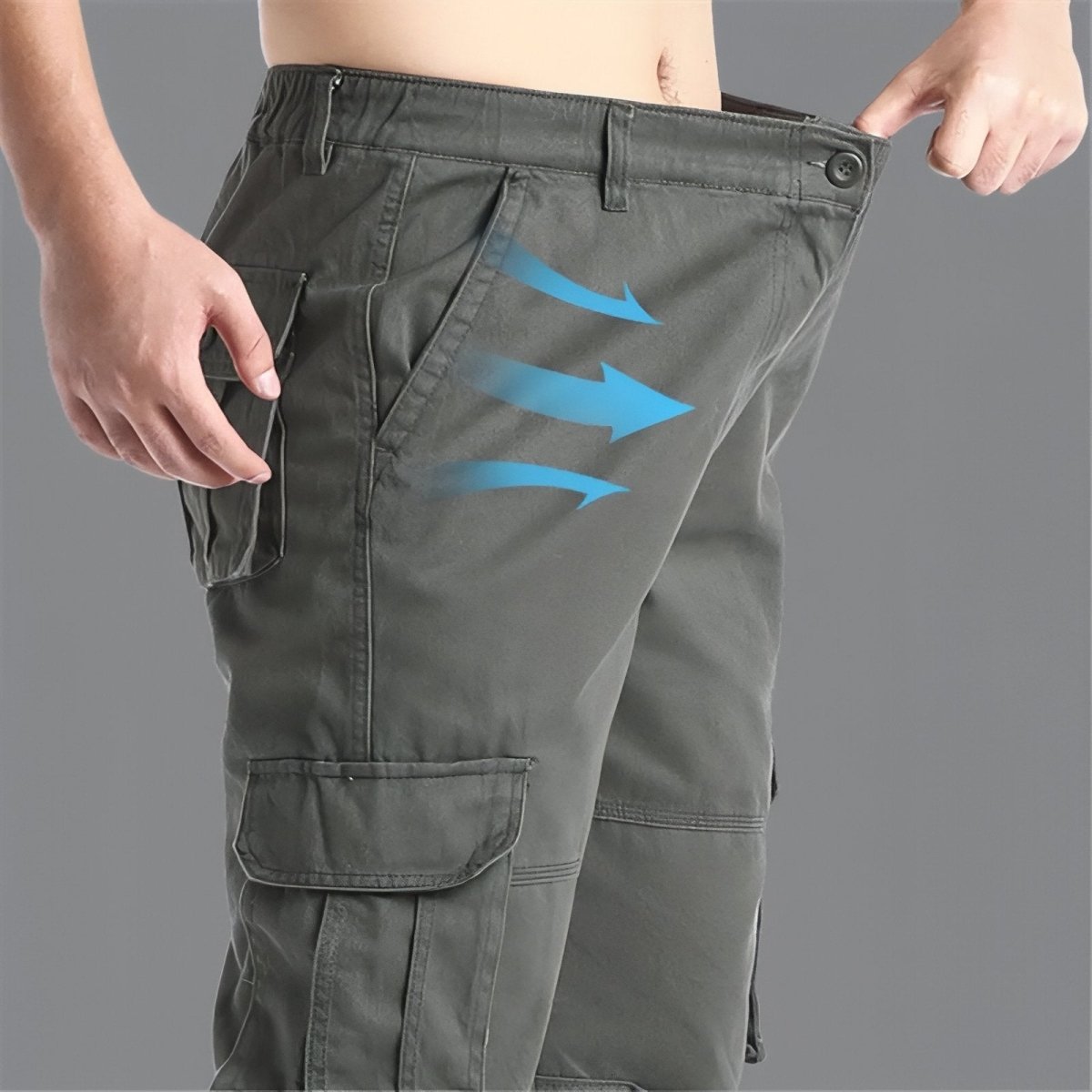 Breathable Hiking Trousers with Cargo Pockets