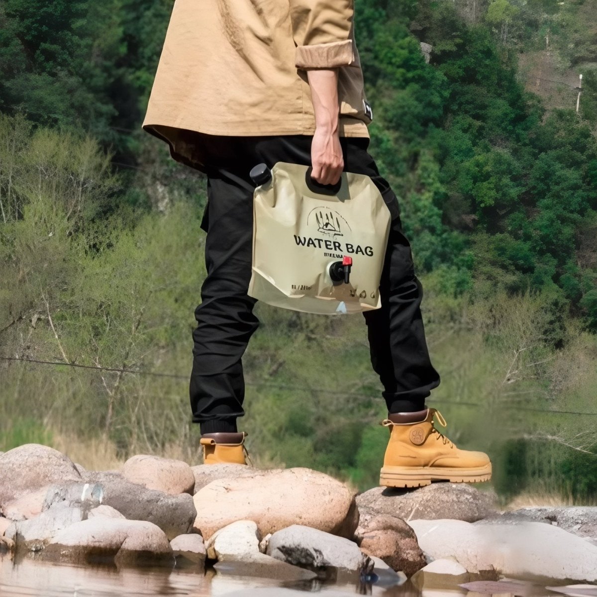 Foldable 8L Water Storage Bag with Tap