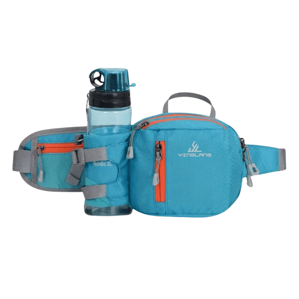 Lightweight Water-Resistant Hiking Waist Pack with Bottle Holder