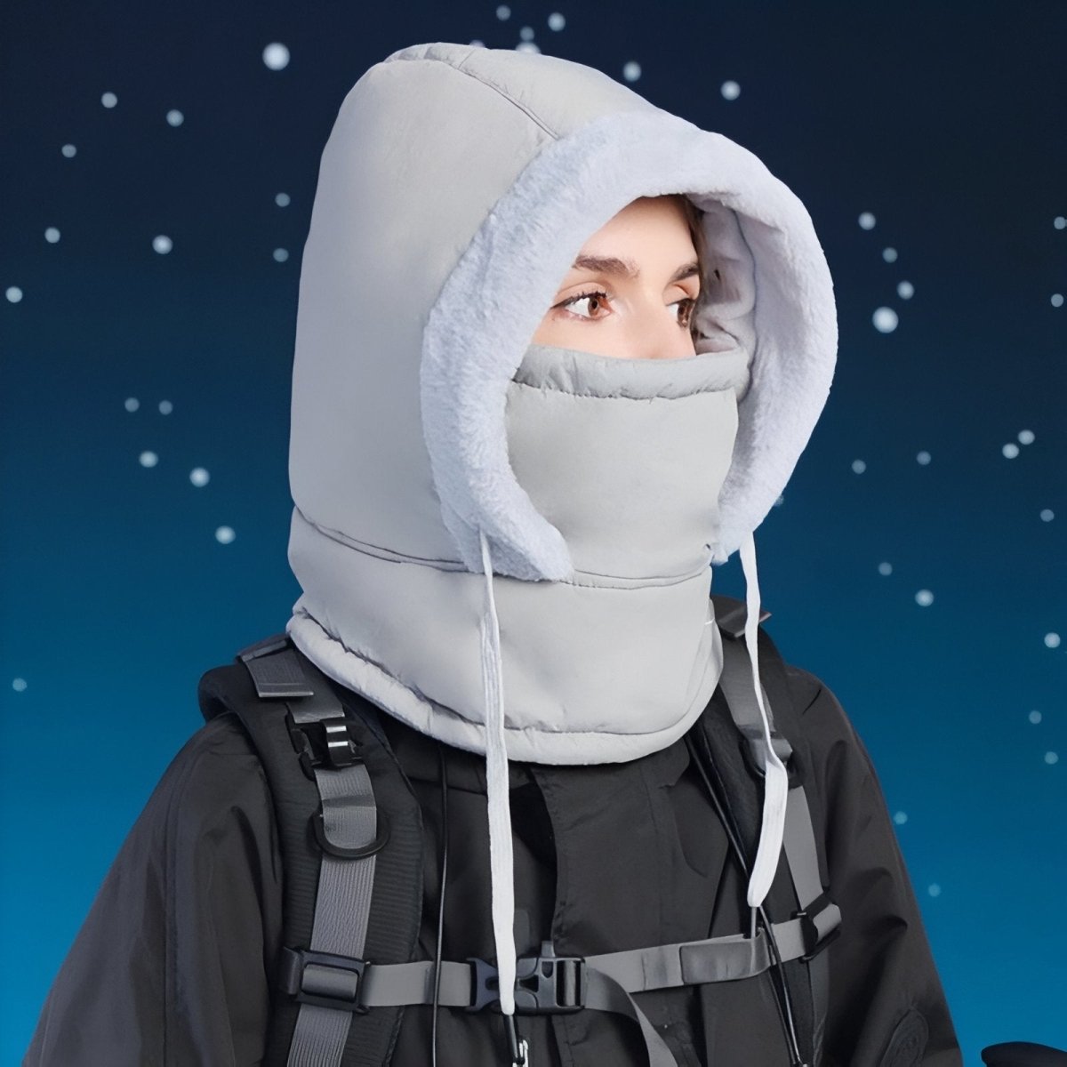 Water-Resistant Thermal Winter Balaclava with Adjustable Fit