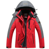 Men’s Windproof Fleece-Lined Hooded Jacket Breathable