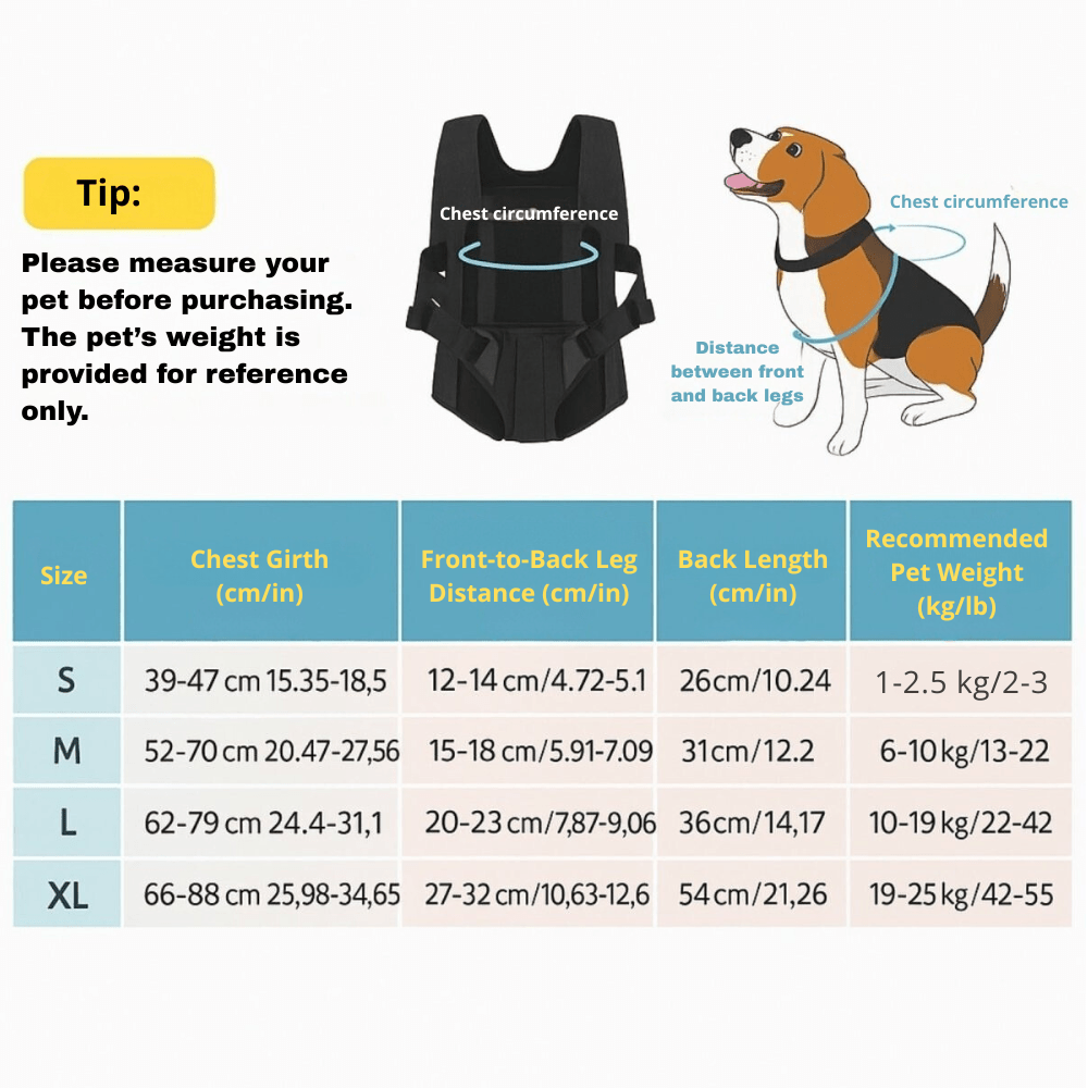 Breathable Dog Carrying Harness