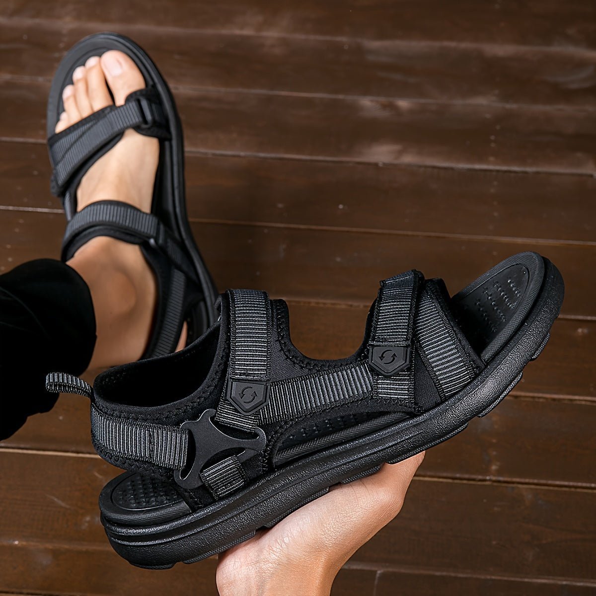 Breathable Anti-Slip Hiking Sandals with Open Toe for Men