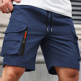 Lightweight Zip-Pocket Cargo Shorts for Men