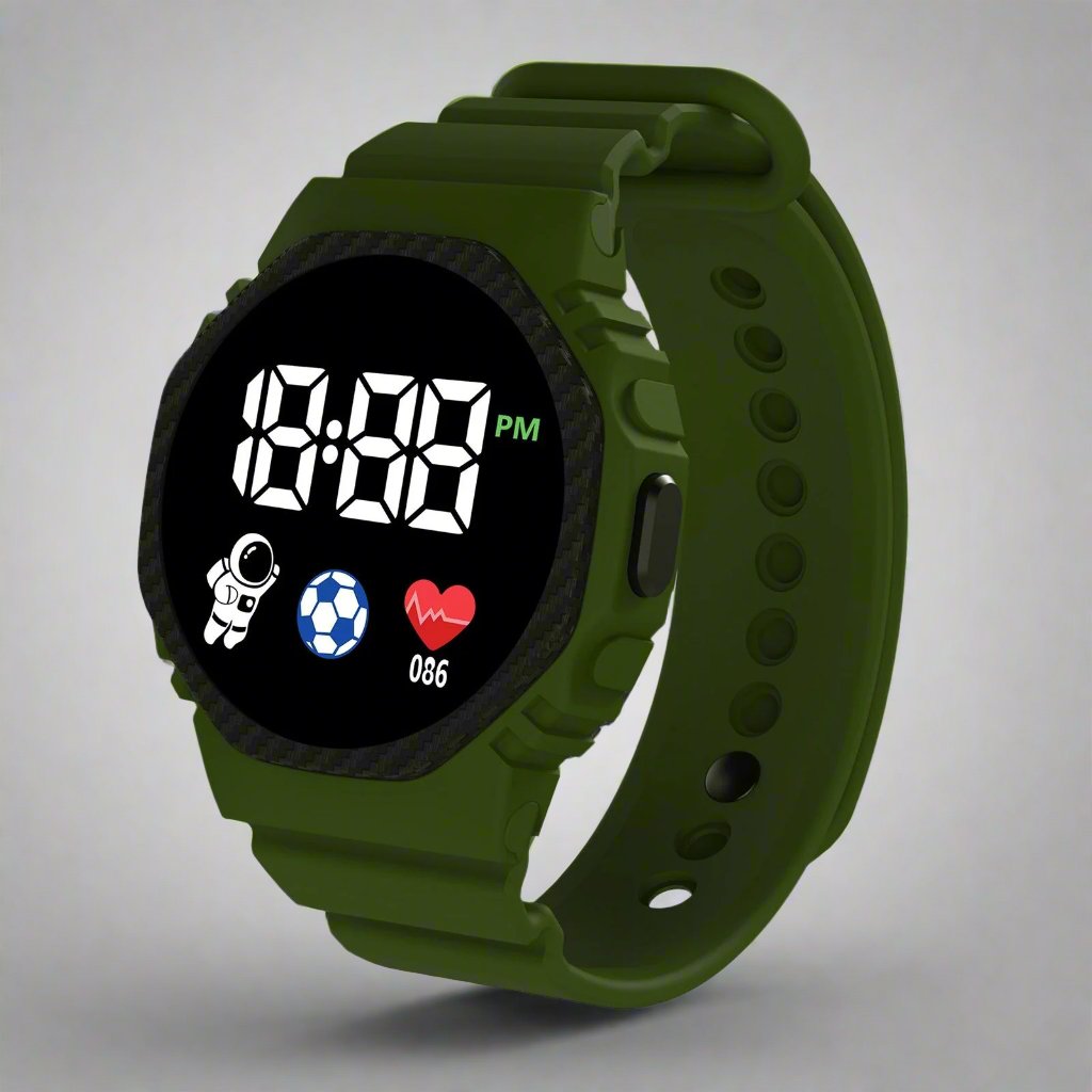 Children’s Waterproof Digital Watch – Durable Outdoor Design
