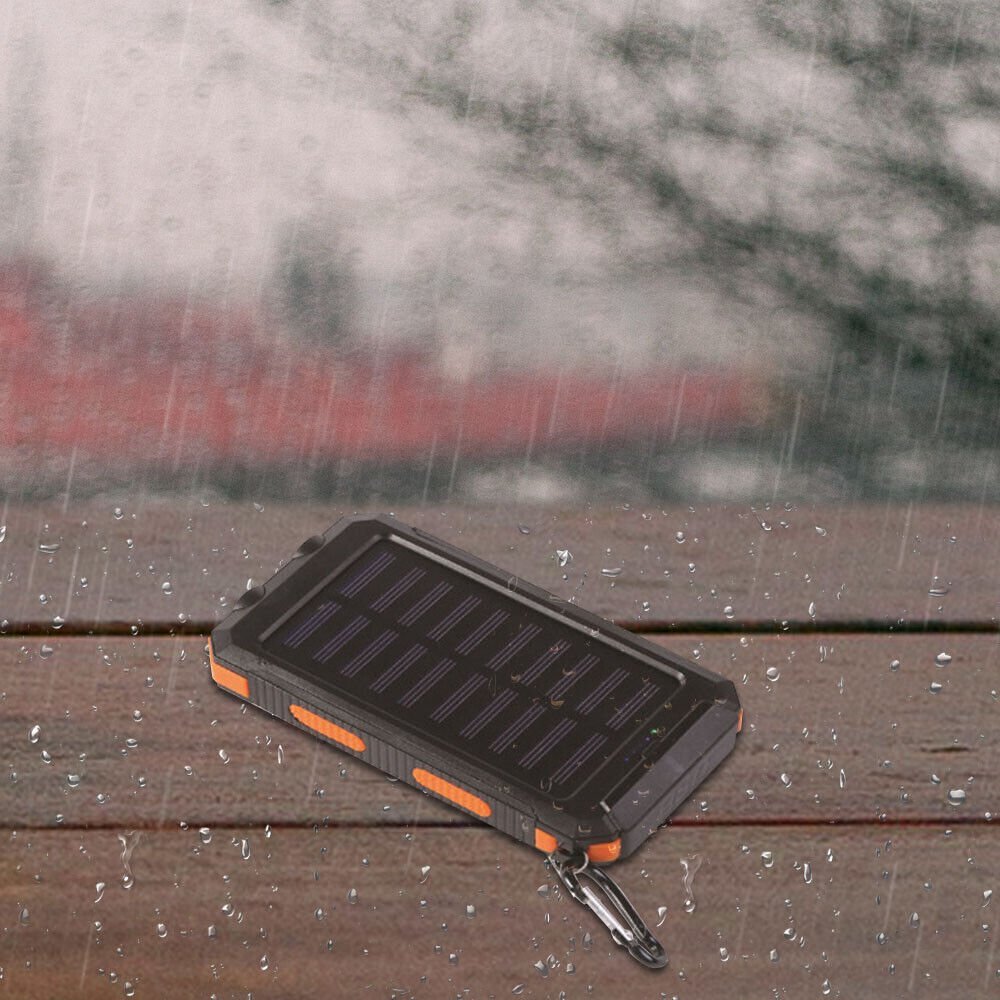 Solar Power Bank Waterproof Shockproof 10000 mAh