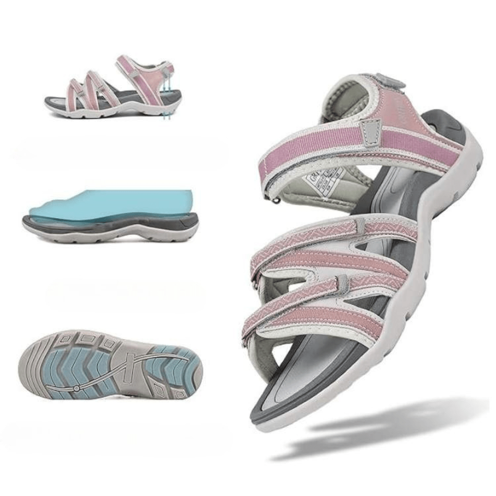 Lightweight Walking Sandals - Adjustable and Breathable for Women