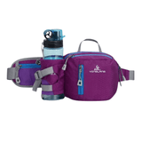 Lightweight Water-Resistant Hiking Waist Pack with Bottle Holder