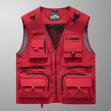 Lightweight Multi-Pocket Mesh Utility Vest