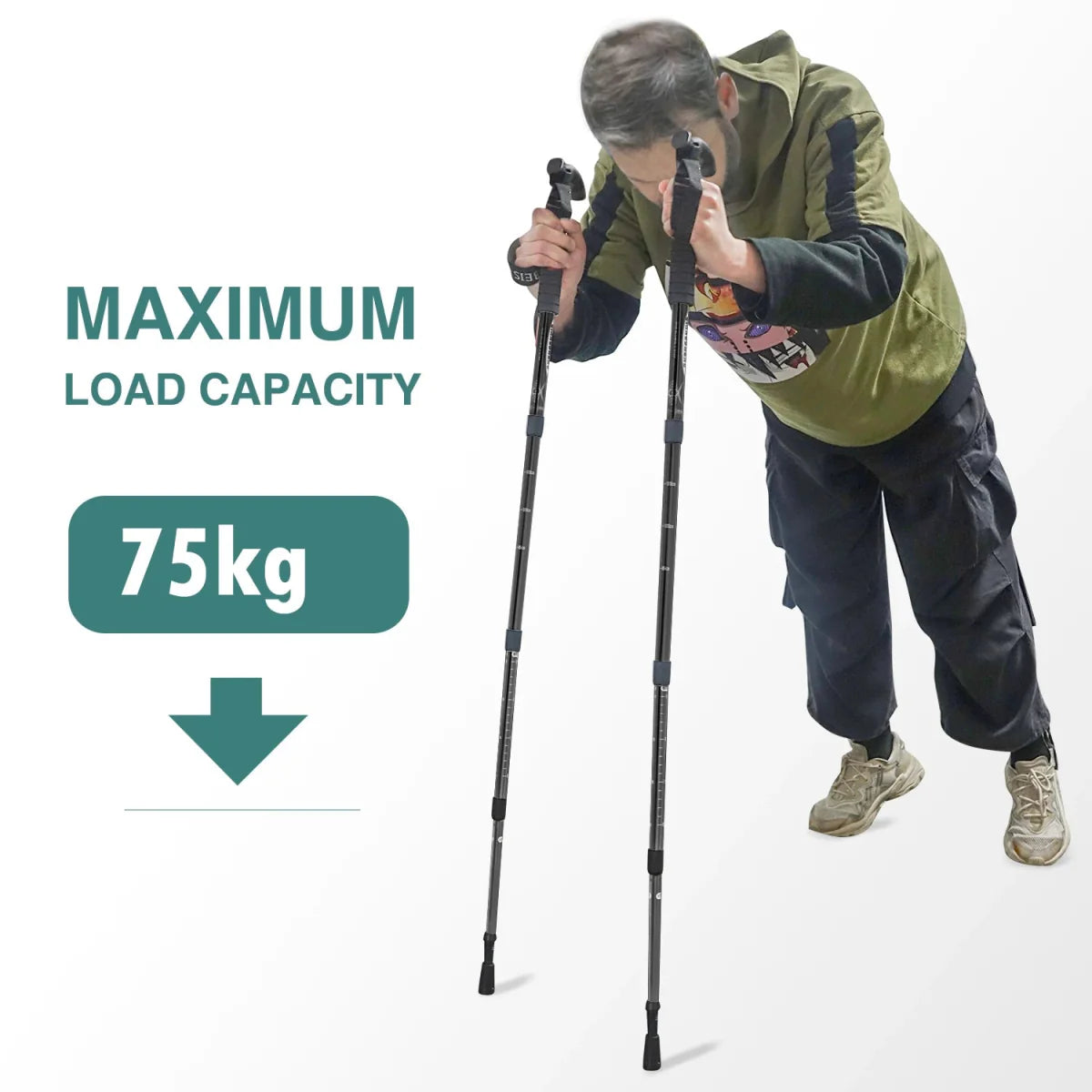 Adjustable Lightweight Trekking Pole for Hiking and Walking