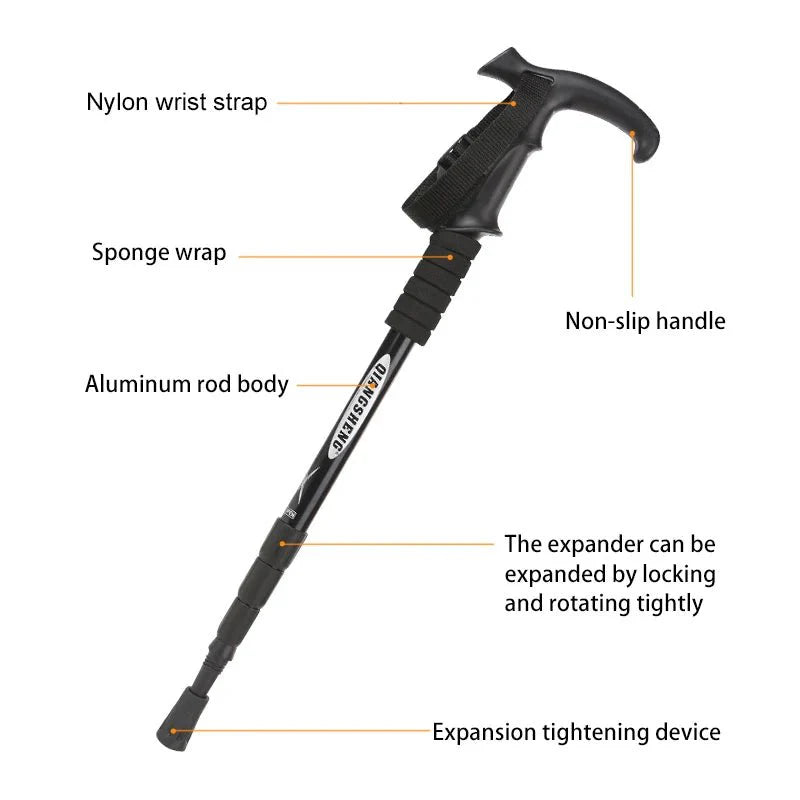Adjustable Lightweight Trekking Pole for Hiking and Walking