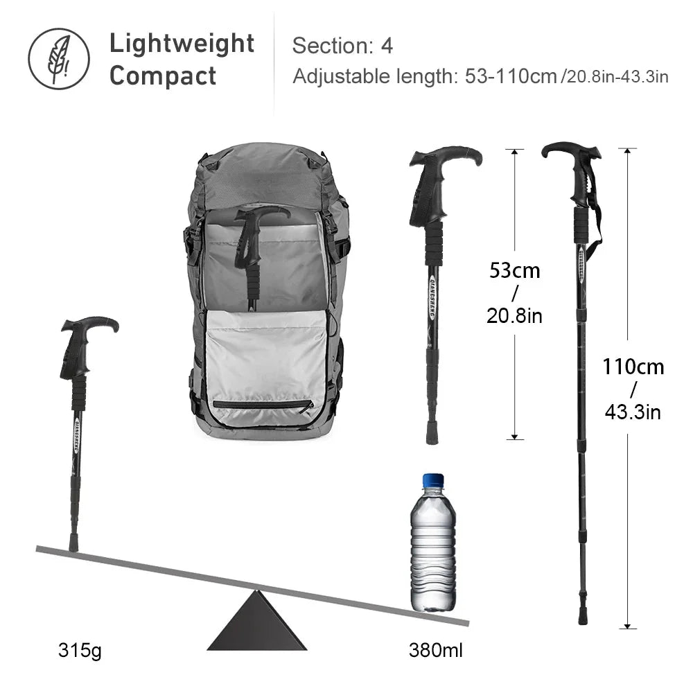 Adjustable Lightweight Trekking Pole for Hiking and Walking