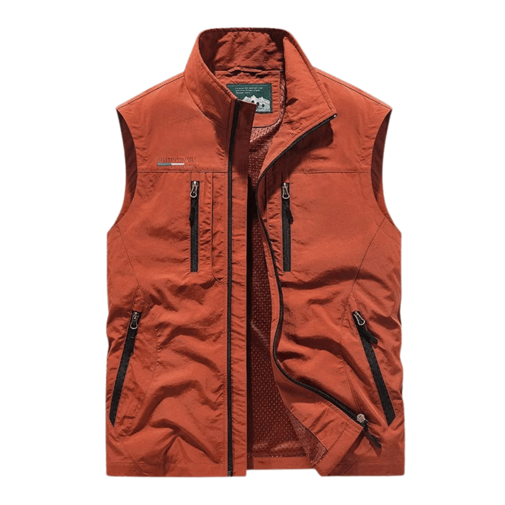 Lightweight Water-Resistant Sleeveless Cargo Vest