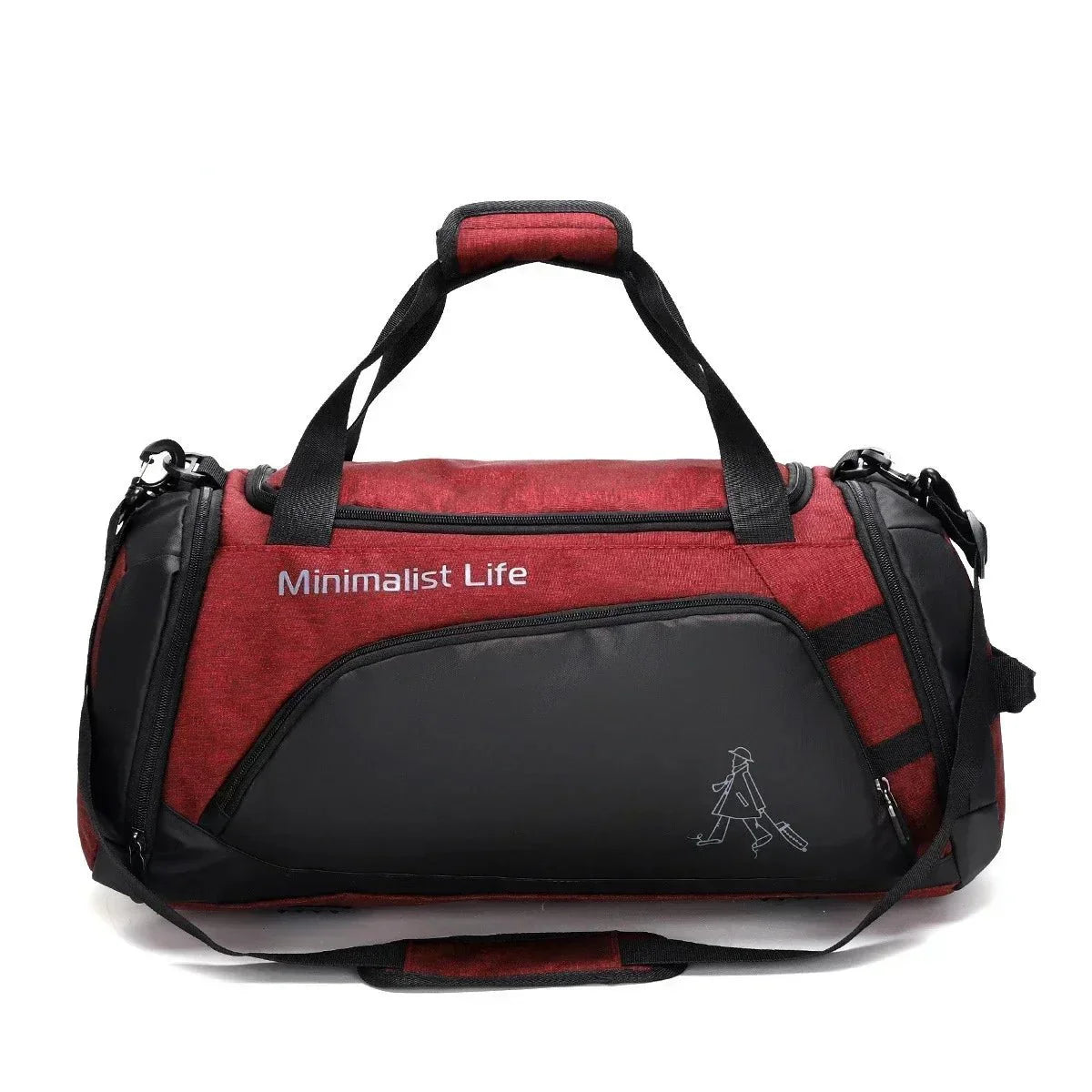 Water-Resistant Training Duffel Bag with Multiple Compartments