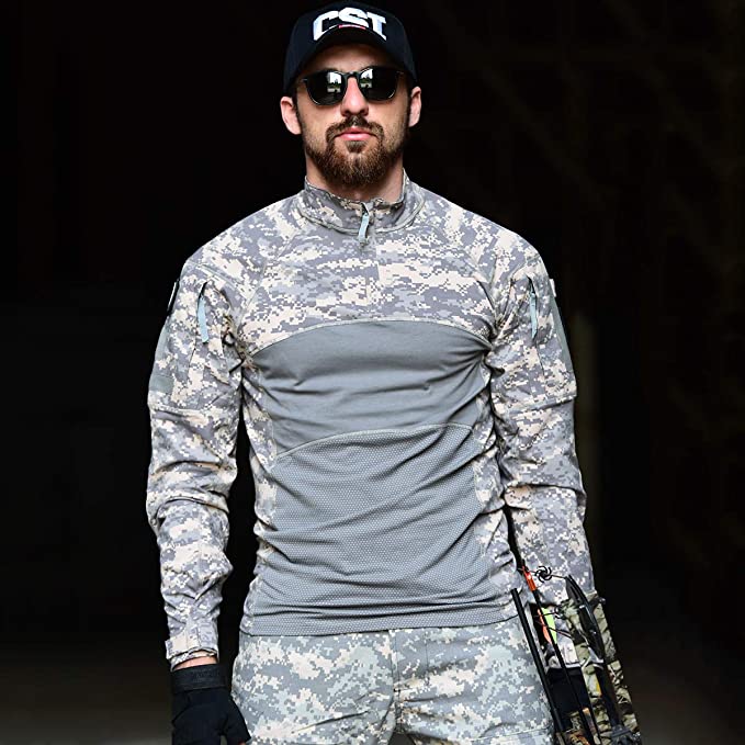 Breathable Stretch Long-Sleeve Tactical Shirt