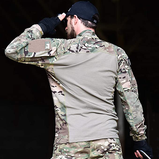 Breathable Stretch Long-Sleeve Tactical Shirt