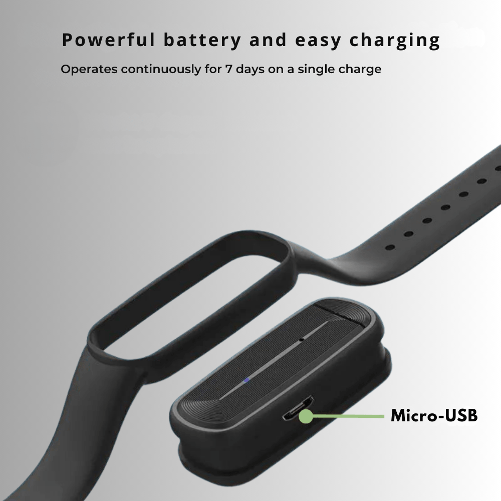 Ultrasonic Mosquito Repellent Bracelet – Rechargeable